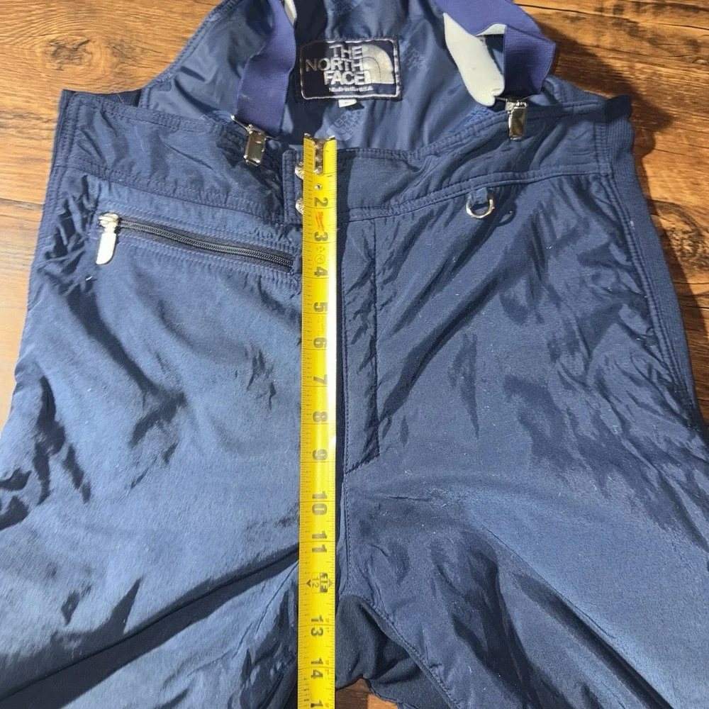 The North Face Blue Insulated Snow Bib Pants L Waist 34 Inseam 30 Ski